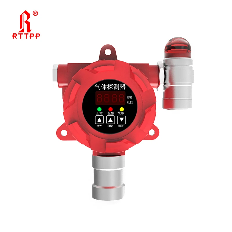 ATEX Certificate High Sensitivity Fixed Combustible LPG Gas Leak Detector with Alarm Light (62541619747)