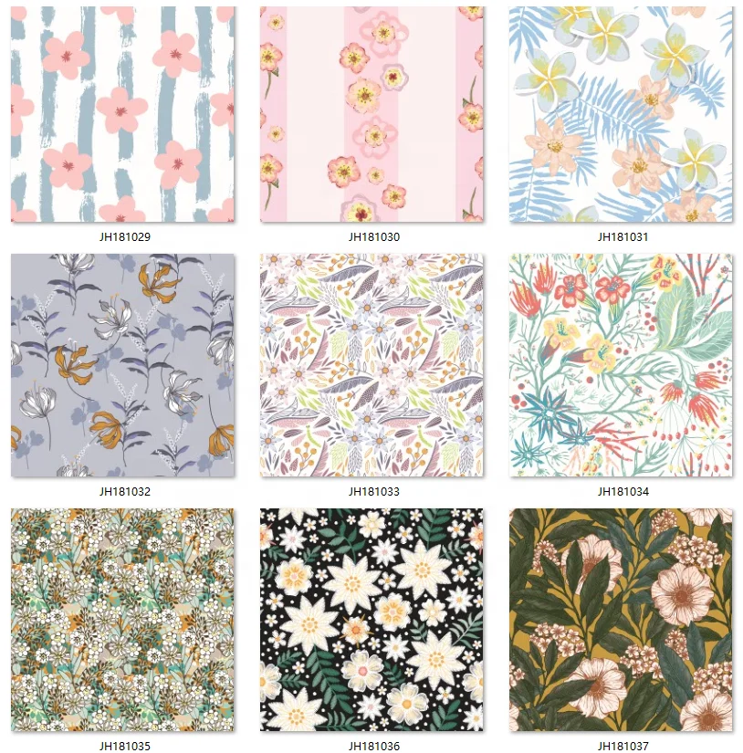 
Digital printing on 100% silk habotai chiffon crepe de chine fabric for dress and scarves 