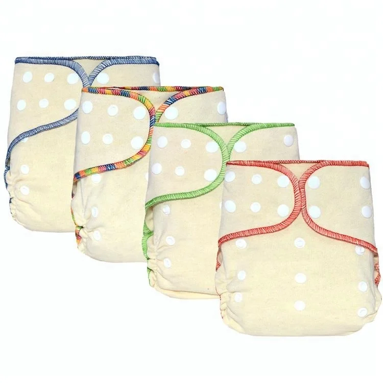 
Reusable Eco-friendly Washable Hemp Diaper Cloth Baby Nappies Fitted Diaper one size fits 5-15kg baby fitted Diapers 