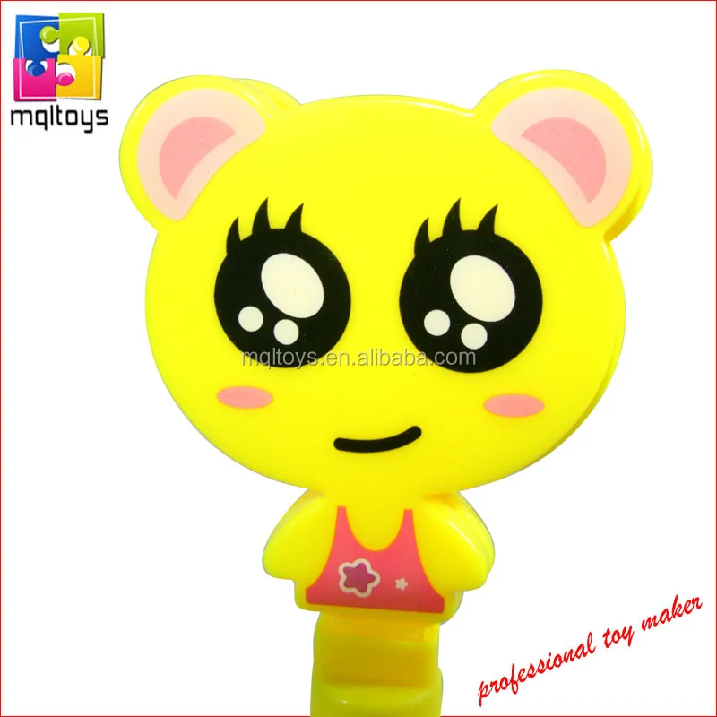 
Novelty yellow color hand clapper soap bubble toy 