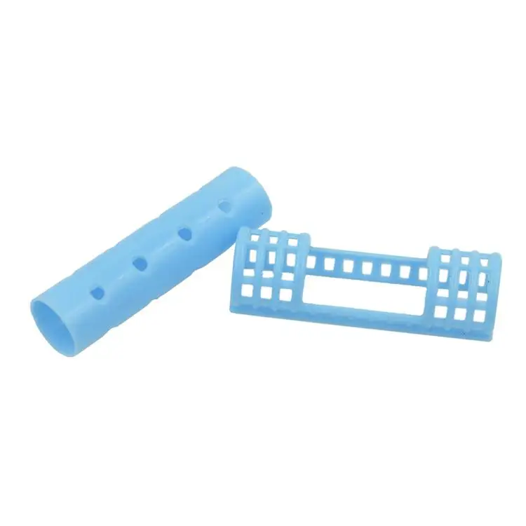 Sky Blue 12PK 5/8 Inch Easy Using Self Curler Plastic Snap-on Magnetic Hair Roller