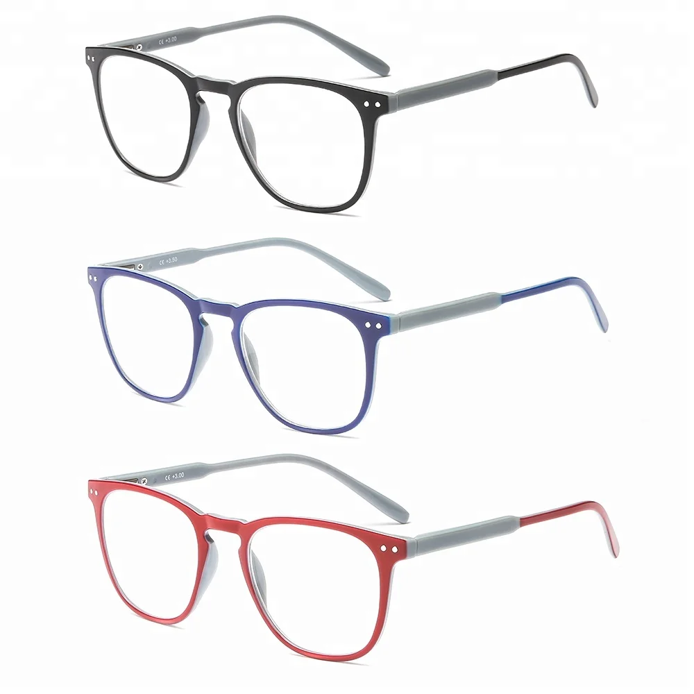 JH Retro Designer Wholesale Square Hyperopia Mens Women Fashion Optics Reading Glasses 2021