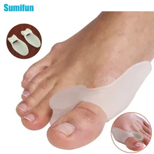 2 Pcs Silicone Gel Proteção da Tala Joanete Big Toe Separador Espalhador de Sobreposição Hálux Valgo Corrector Pé Massager C147