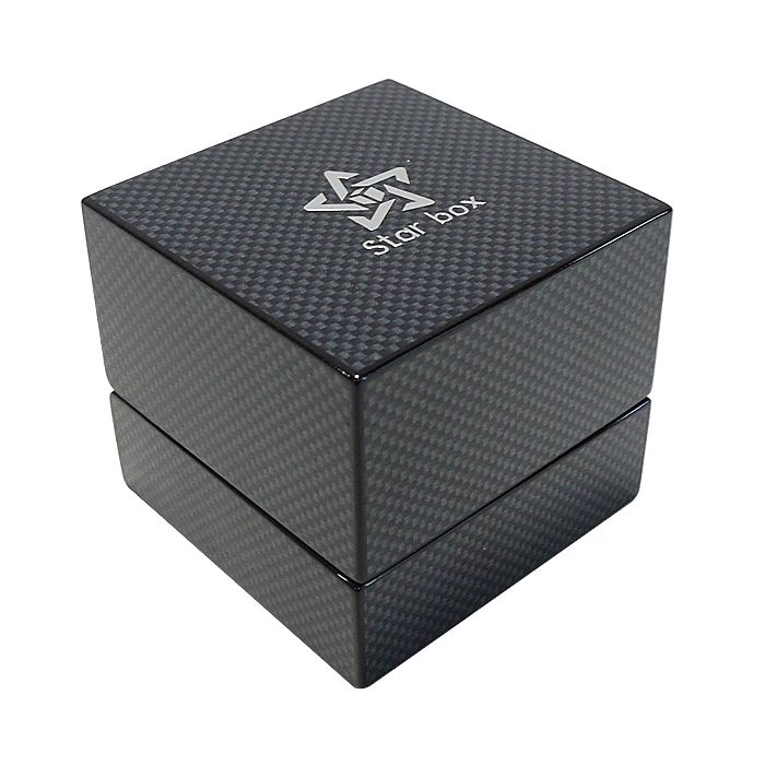 
HW188 Luxury 9mm MDF wooden jewelry packaging box ring box 