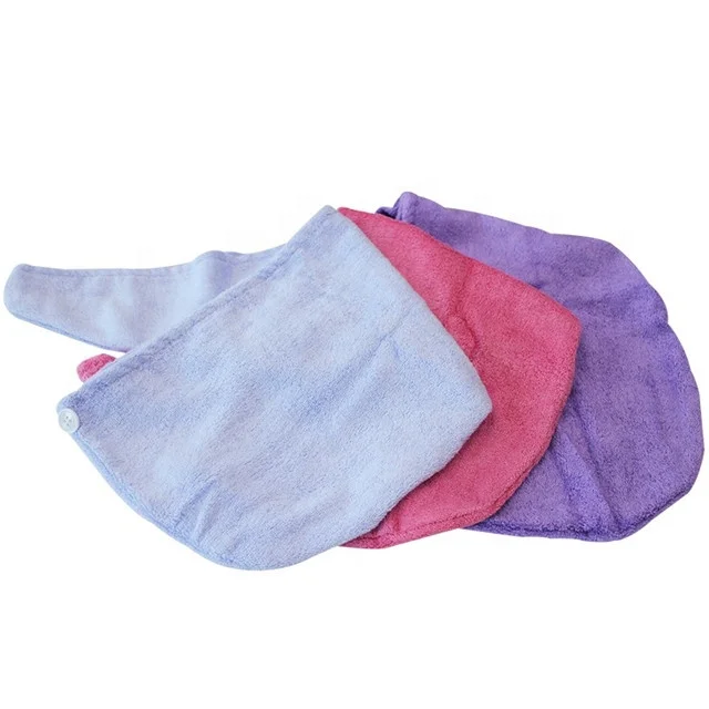 
Super absorbent customized logo women microfiber dry hair turban 