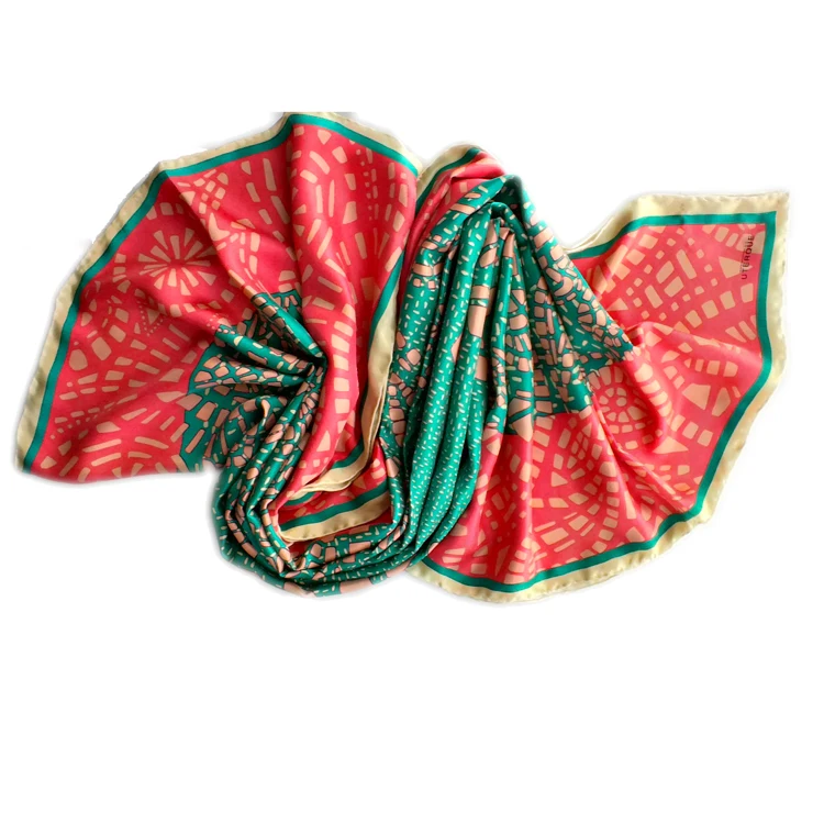 Art Design Digital Printing Rayon/Silk/Modal/Cotton Beach Pareo Hawaiian Custom Print Sarongs