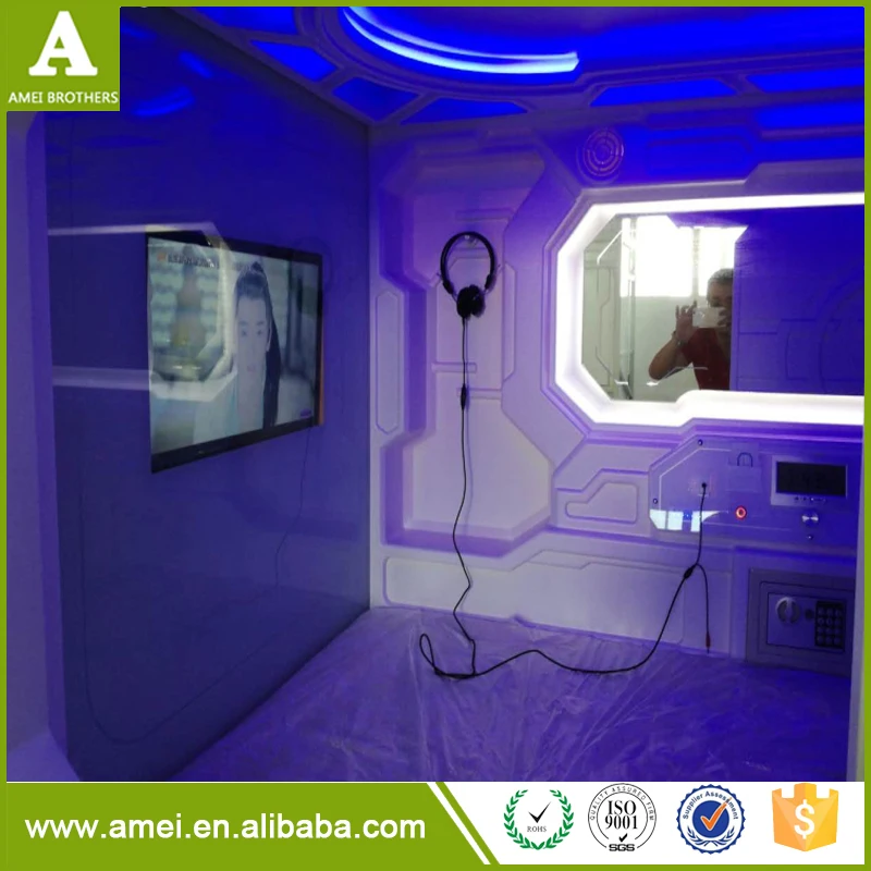 Best Selling Newest Soundproof Capsule Hotel Cabin Unique Sleeping Pod Capsule Luxury Space Sleeping Pods Made From China