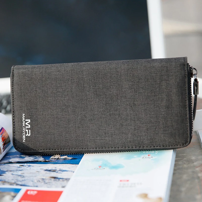 Mark Ryden Factory Unisex Waterproof Designer Mens Slim Wallet Leather Long Wallets Card Holder Coin Purse Money Bag for Men