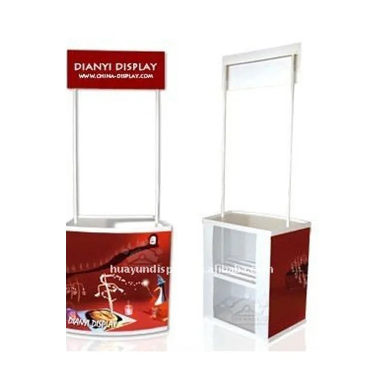 High Quality Economical Foldable Counter Plastic Promotion Table