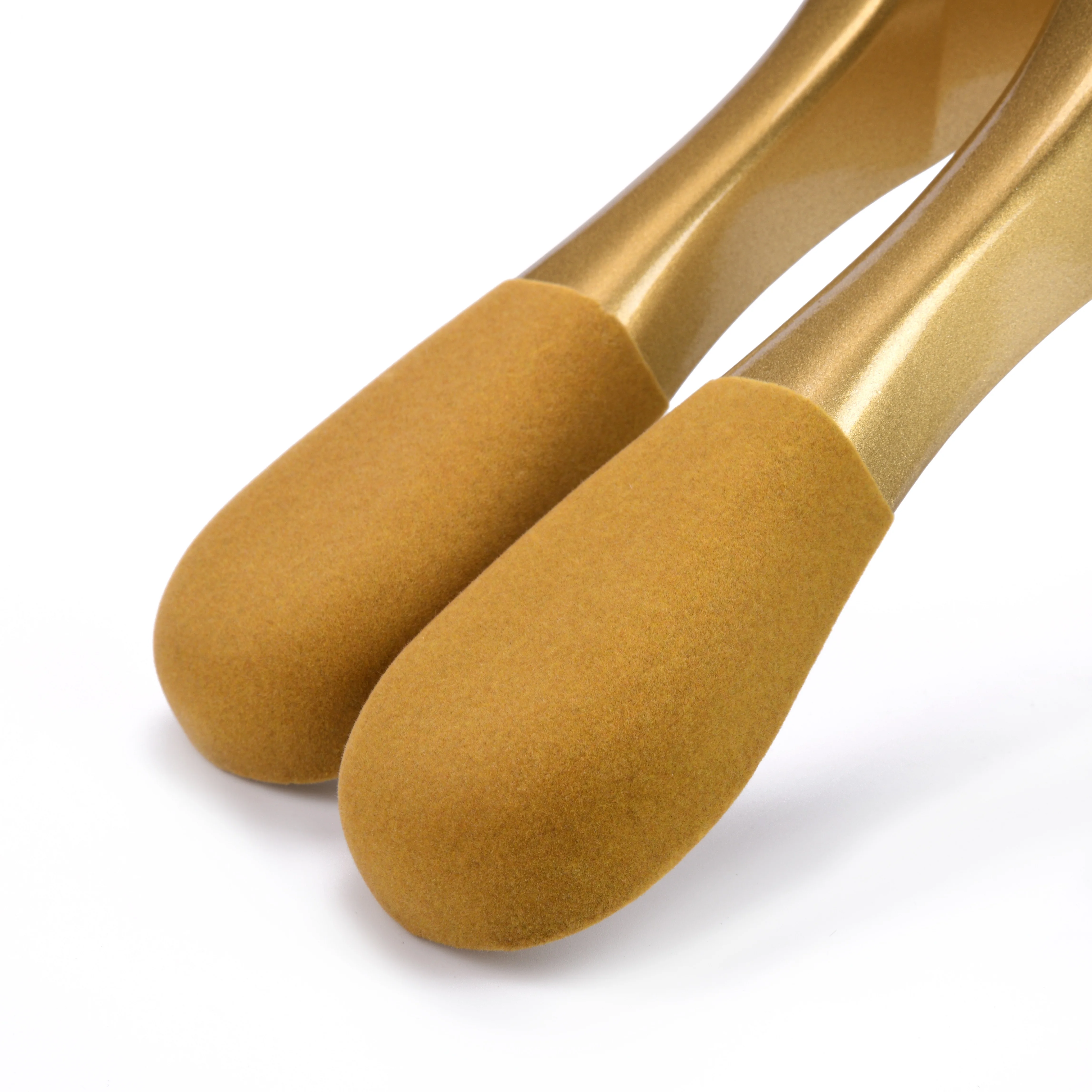 Factory Luxury high quality custom gold wooden clothes hangers with logo for boutique and fashion shop