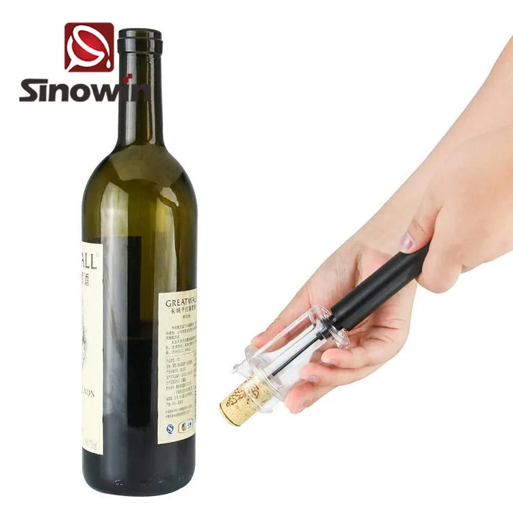 Новый дизайн открывалки для бутылок акриловый алюминиевый сплав открывалка вина с воздушным давлением