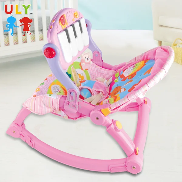 Экологичное Портативное Многофункциональное музыкальное кресло-качалка для ребенка