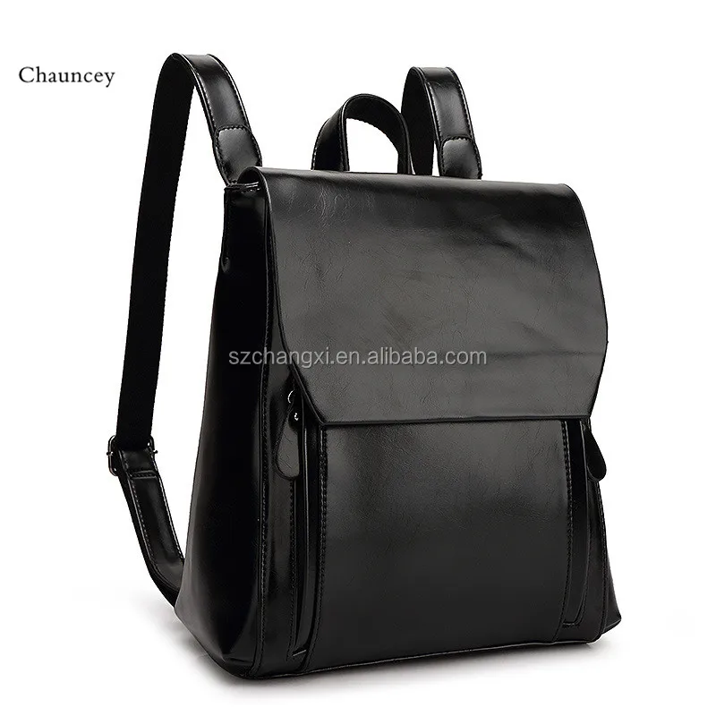 Leather Women Backpack girl Korean Style Ladies Strap Laptop Bag Daily Backpack