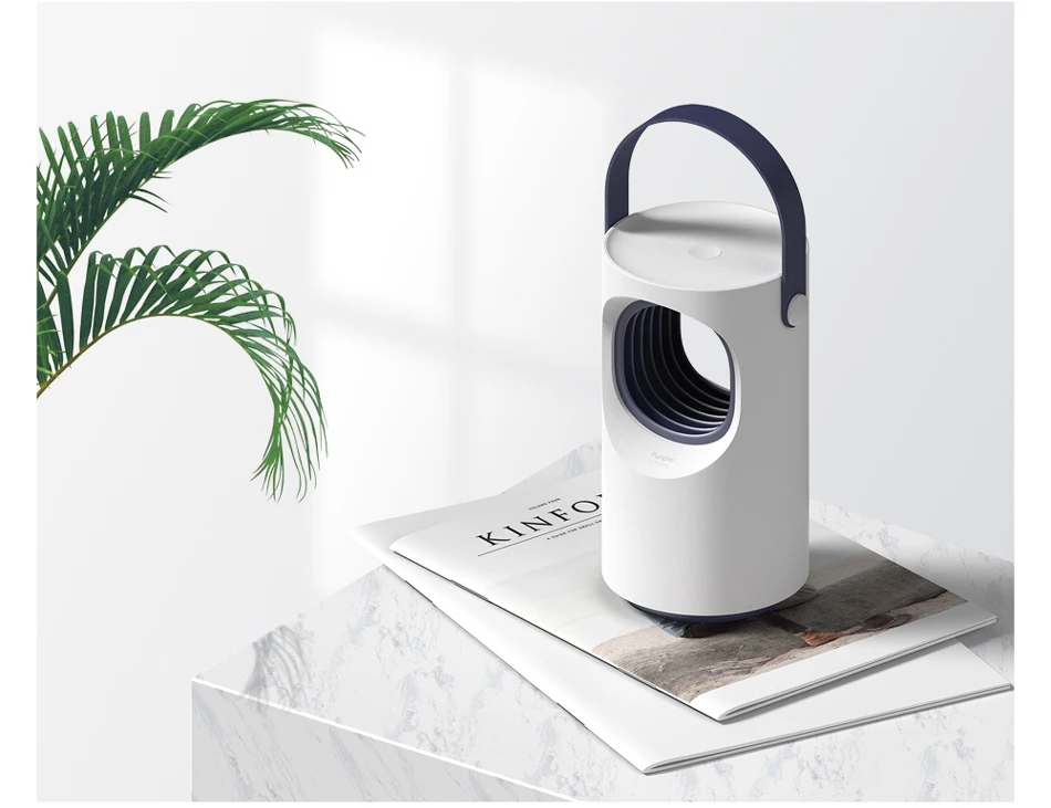 Radiation-free Silent Hanging Anti Mosquito Fly Trap Solar Led Uv Light Mosquito Repelient Grey Mosquito killer lamp