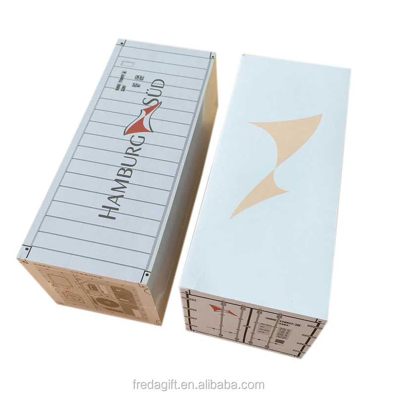 Factory customized container shaped paper block note cube memo cube for promotion