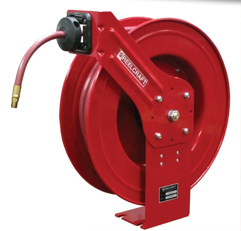 LC870 OLP  1/2  Hose Of 20m 300psi Spring Retractable Hose Reel for Air /Water-REELCRAFT