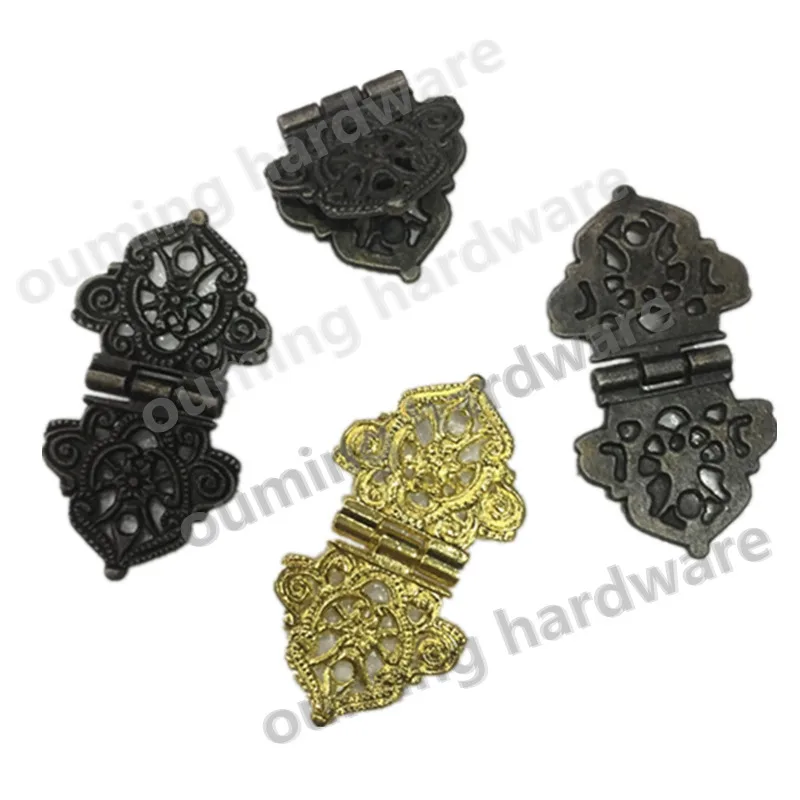 Antique Bronze Zinc Alloy Hinge For Wooden Box Small Jewelry Box Hinge