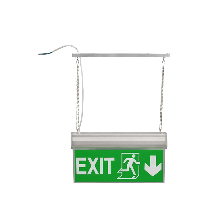 CE SAA ROHS 3 years warranty tritium led emergency exit sign