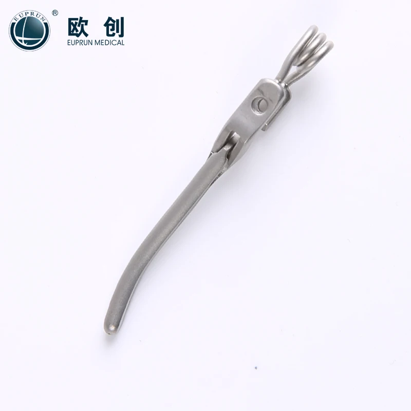 Euprun ready to ship clip applier laparoscopic bulldog Clip forceps 10mm 330mm reusable laparoscopic instruments