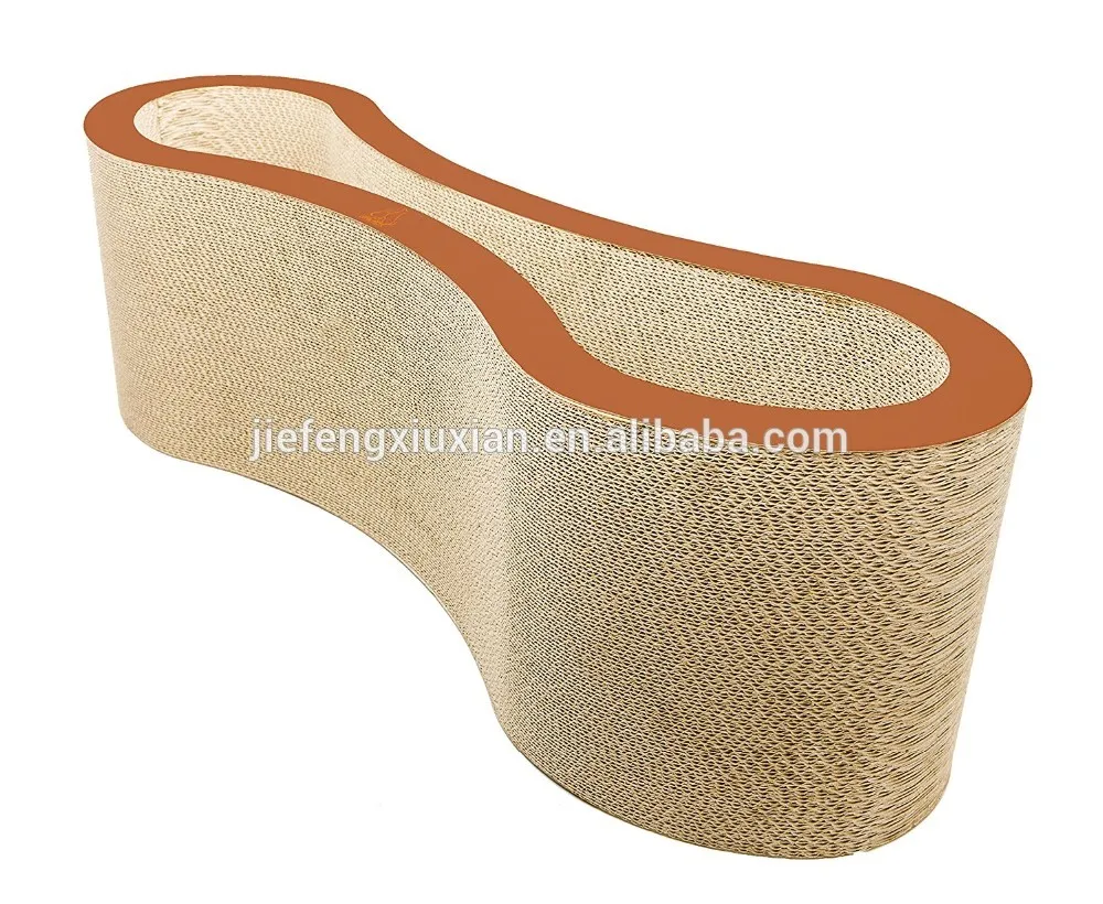 2018 Adorable Corrugated Cardboard Cat Scratcher Bed Board