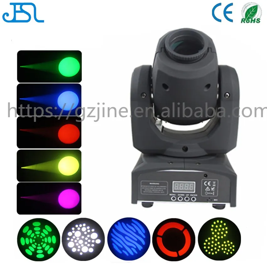 China 30w consumption spot gobo projector led mini moving head light with dmx control