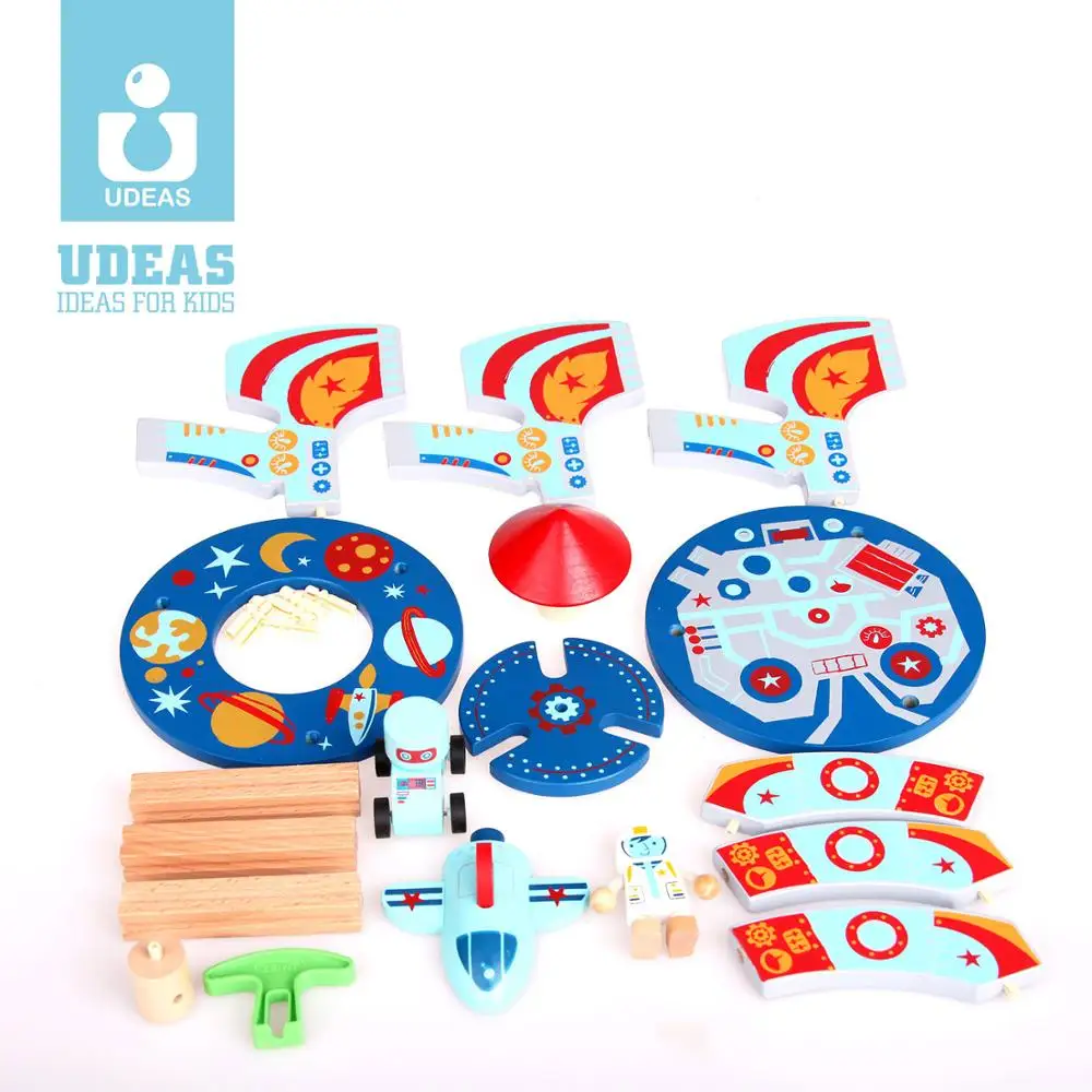 DIY Wooden Educational Rocket Toy