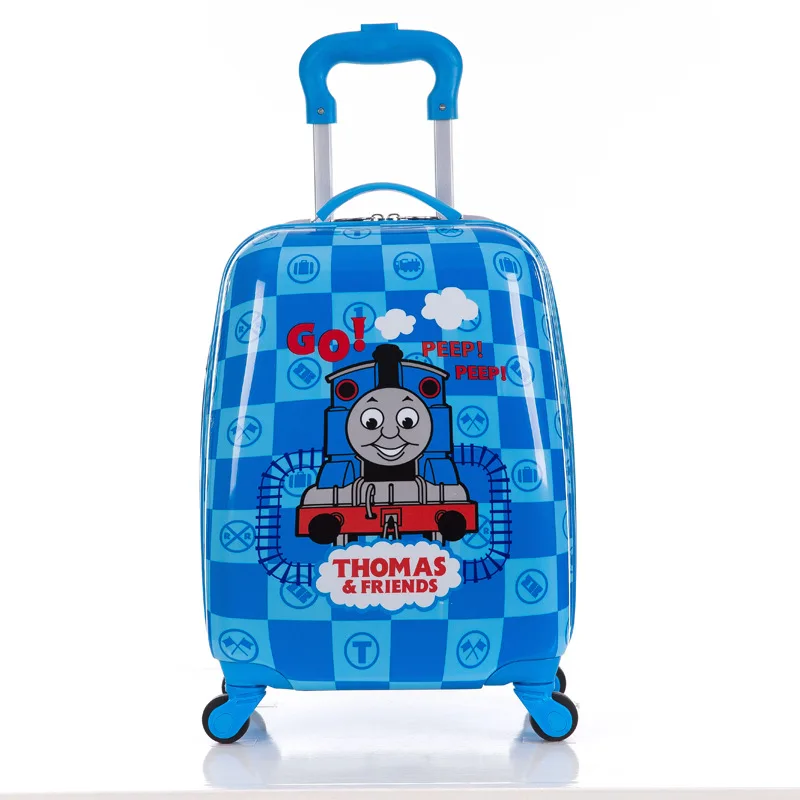 2019 New Style School Bag Cartoon Trolley Kids Travel Luggage