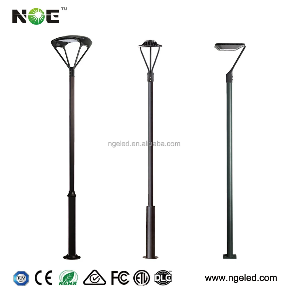 Aluminum Garden Street Light Pole Design OEM ODM Specifications Steel Solar Street Light with Pole