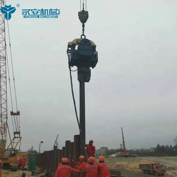 DZJ150 Marine pile driving machine Electric vibro hammer machine for pilling work