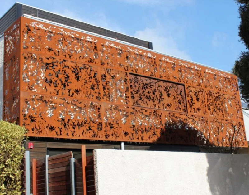 Perforated Corten Steel Sheet/Facade/cladding