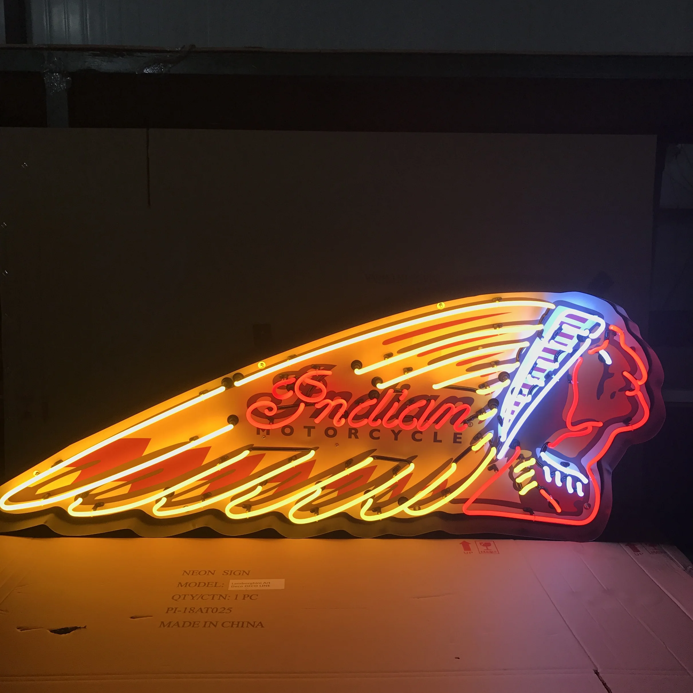 Custom neon sign china factory vintage neon real glass metal can signs LAS VEGAS glass custom logo neon light sign