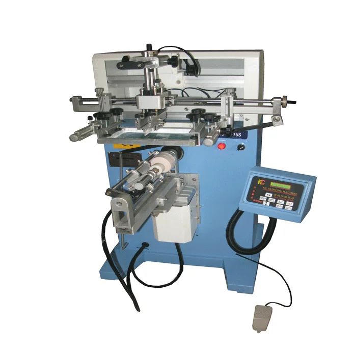 Semi-Automatic High-Speed Screen Printer Machine for Oval Glass Bottles round Wristband Label Printer with Core Engine Component