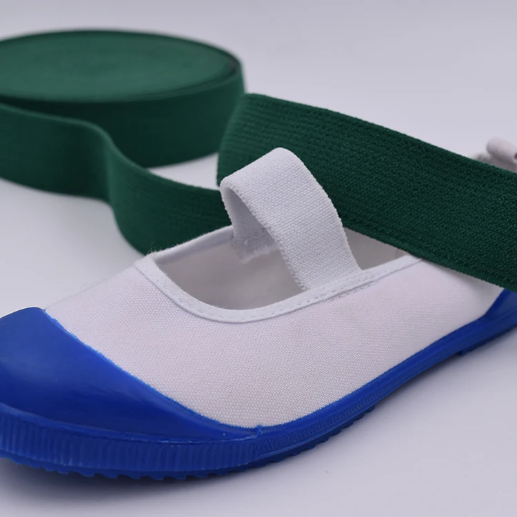 polyester shoe strap cotton elastic band webbing 20mm for baby ballet shoes