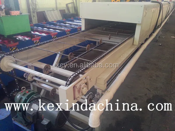 
Color Stone sand blasting coated steel roofing tile machine price/stone coated roof tiles production line 