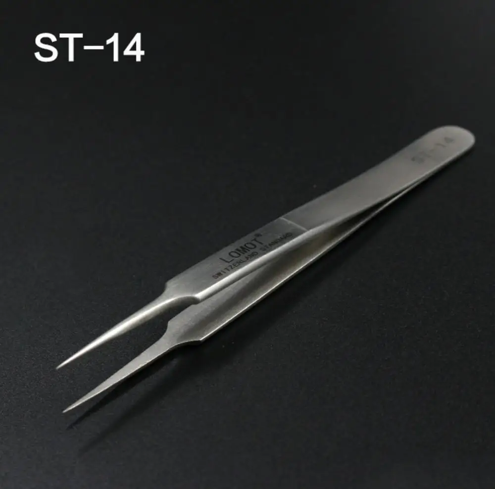 Прямые Средний наконечник ST-12 ненатуральные искусственные Антистатическая пинцет