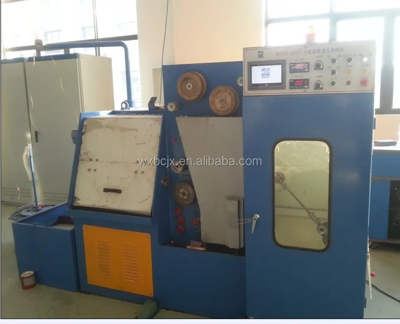 
22 dies copper fine wire drawing machine with annealer price 
