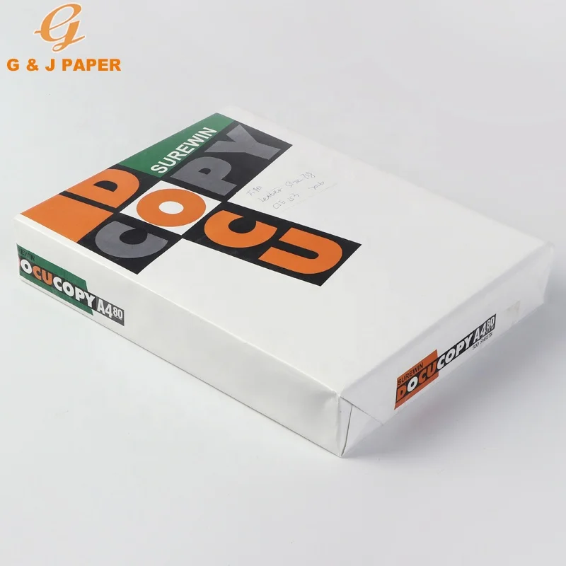 Own Brand Photo Copy Paper Super White A4 Paper Size 80gsm GJ COPY Paper