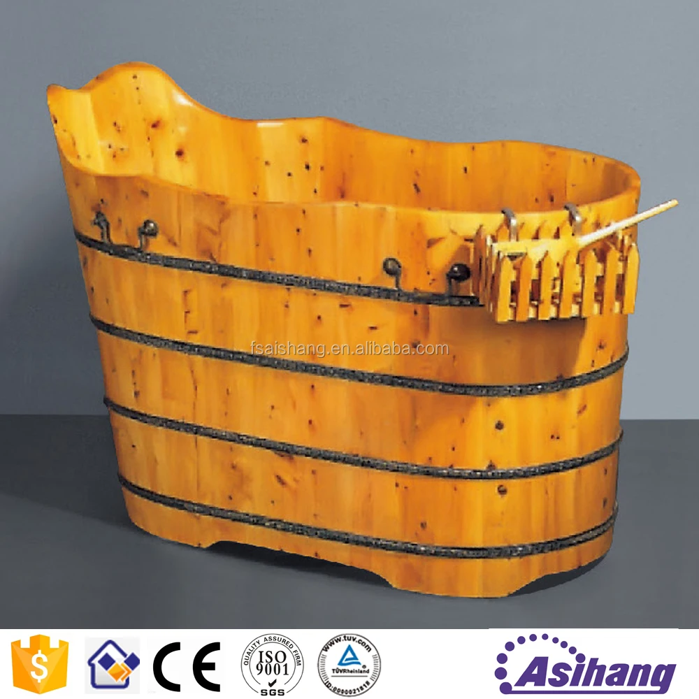 good price mini bathroom luxury cedar wood bathtub