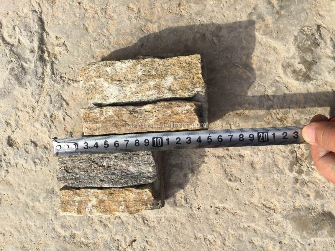 Black quartzite cement backed natural culture quartzite Stacked wall cladding Ledge Stone