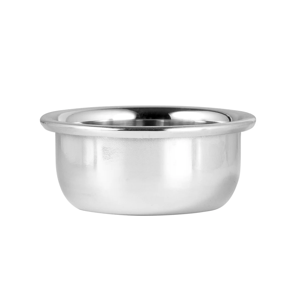 custom stainless steel grooming brush bowl shave bowl