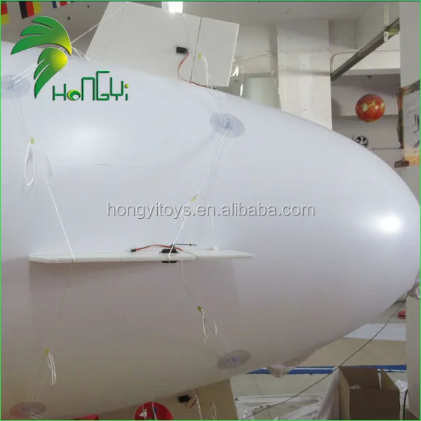 Outdoor Attractive Inflatable RC Blimp , Radio Control Airship With Logo Prints