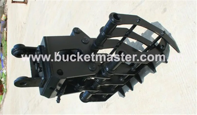 Best Price Trader of excavator attachments non rotating double hydraulic grapple