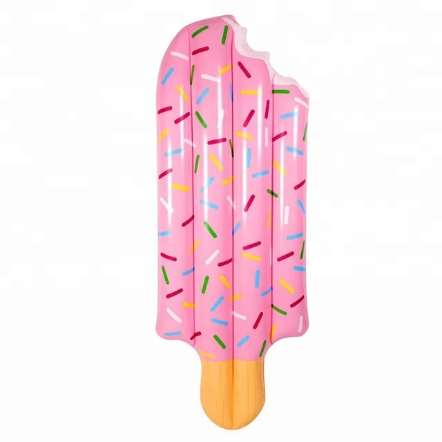 
summer pool decor lovely pink popsicle inflatable ice cream float mattress  (60741349868)