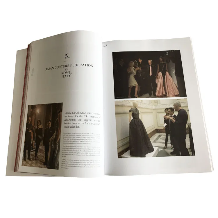 China Guangzhou perfect binding cheap magazine printing, book printing, catalog printing