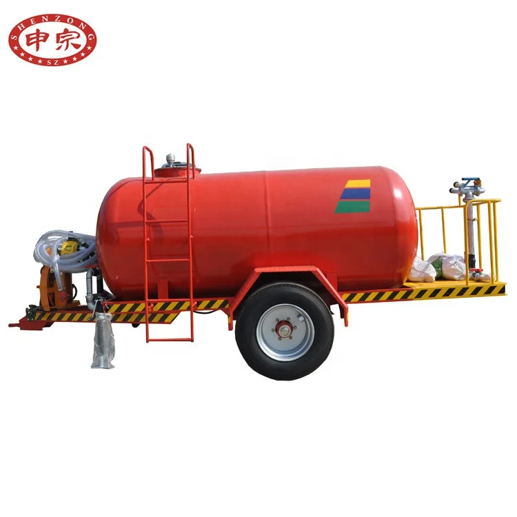 5 ton big wide tire fire fighting water tank trailer for sale