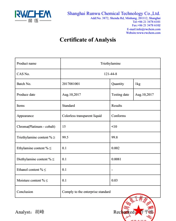 
Triethylamine CAS 121-44-8 