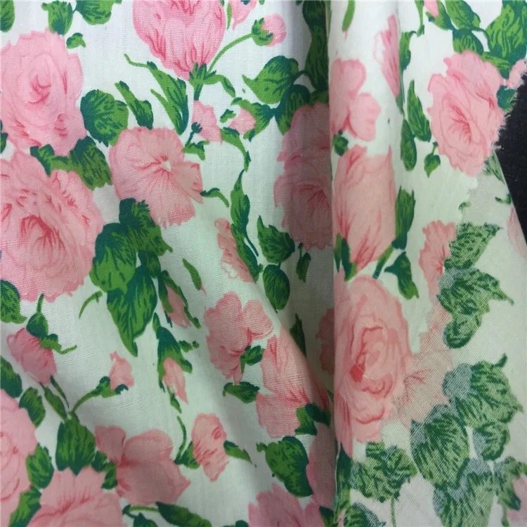 Poplin fabric 100% cotton printed fabric floral cotton fabric for garment