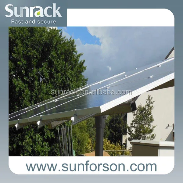 Регулируемое Однополюсное крепление солнечной панели с винтовой нижней пластиной