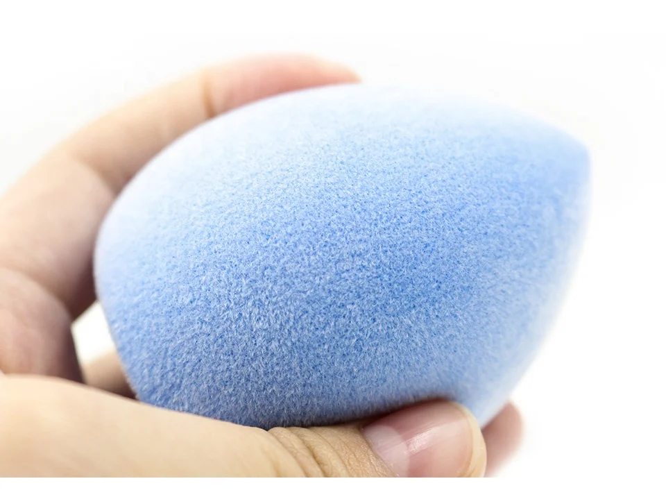 Melason Powder Puff Aircushion Puff Makeup Remove Latex Free Microfiber Velvet Cosmetic Flocked Makeup Sponge For BB Cream