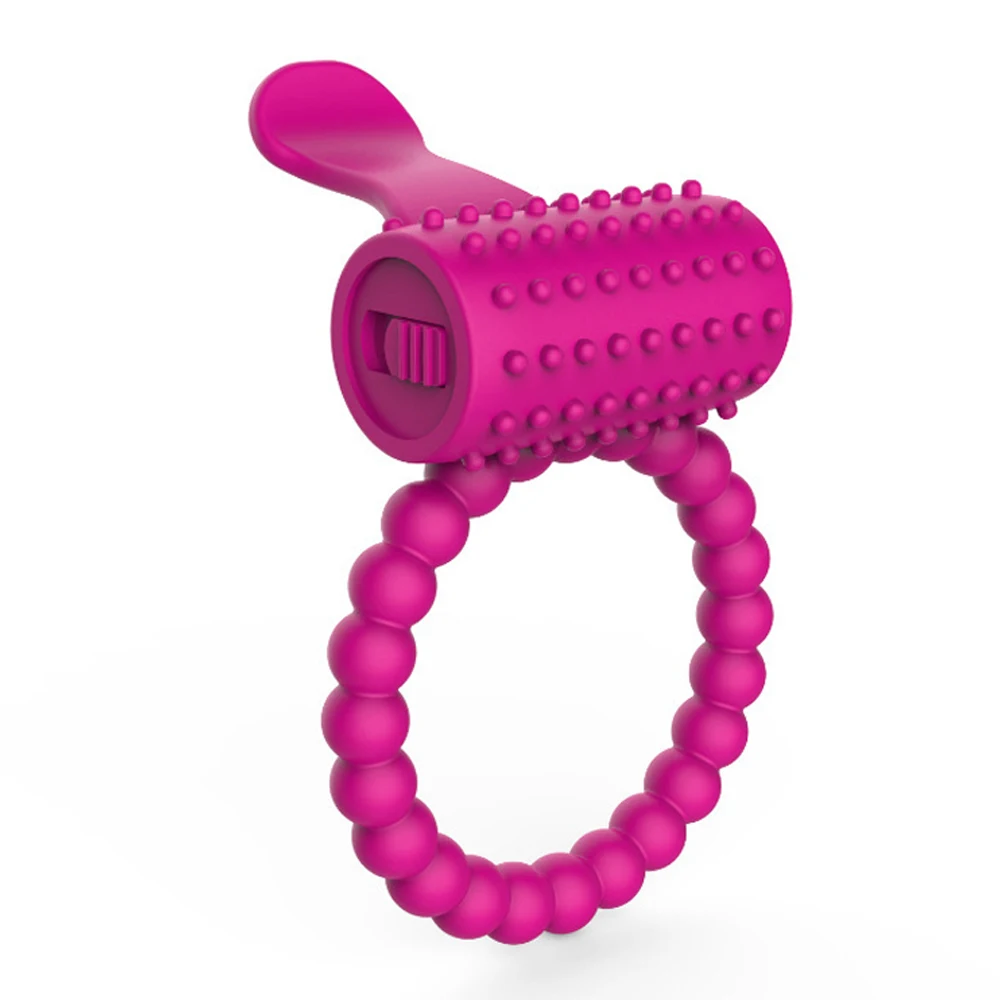 
Clit Climax Tongue Shock Medical Grade Vibrate Silicon Cock Ring 